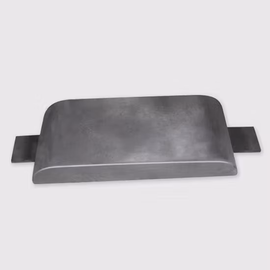 Ânodo de sacrifício de proteção catódica ânodo de alumínio para casco de navios para venda