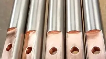 Eletrodo de barra de cobre revestido de aço pré-cortado para tratamento de superfície/haste de cobre revestida de titânio para recuperação de metal